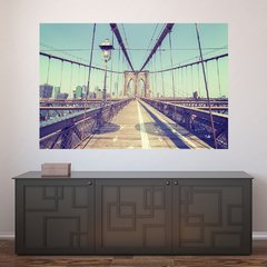 Painel Adesivo de Parede - Ponte do Brooklyn - Nova York - 1683pn