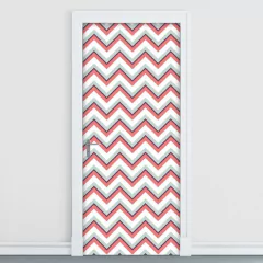 Adesivo Decorativo de Porta - Chevron - 1690cnpt