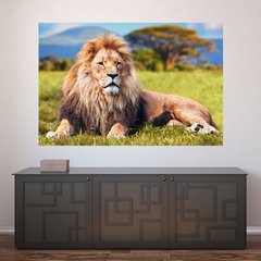 Painel Adesivo de Parede - Leão - Animais - 1692pn