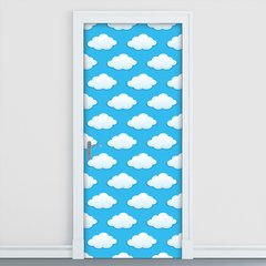 Adesivo Decorativo de Porta - Nuvens - Infantil - 1706cnpt