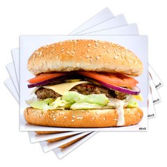 Jogo Americano com 4 peças - Hambúrguer - 1709Jo