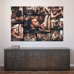 Painel Adesivo de Parede - Barbearia - Barber Shop - 1716pn