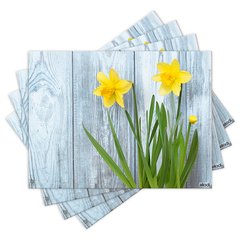 Jogo Americano com 4 peças - Flores - Floral - 1720Jo