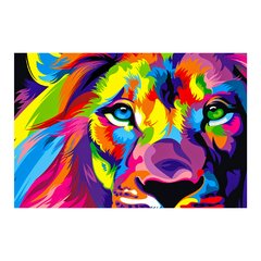 Painel Adesivo de Parede - Leão - Animais - 1721pn - comprar online