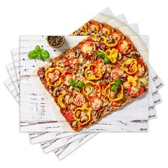 Jogo Americano com 4 peças - Pizza - 1731Jo