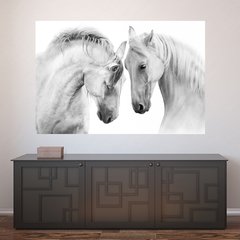 Painel Adesivo de Parede - Cavalos - Animais - 1734pn
