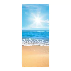 Adesivo Decorativo de Porta - Praia - Mar - 1740cnpt na internet