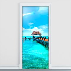 Adesivo Decorativo de Porta - Natureza - Mar - 1750cnpt