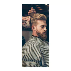 Adesivo Decorativo de Porta - Barbearia - 1752cnpt na internet