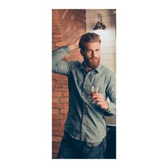 Adesivo Decorativo de Porta - Barbearia - 1754cnpt na internet