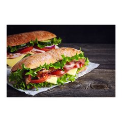Painel Adesivo de Parede - Sanduíche - Cozinha - Lanchonete - 1759pn - comprar online