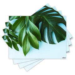 Jogo Americano com 4 peças - Folhas - 1762Jo