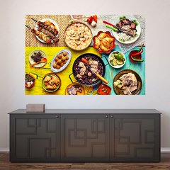 Painel Adesivo de Parede - Comida Brasileira - Feijoada - Restaurante - 1767pn