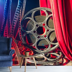 Papel de Parede Cinema Filme Rolo Sala Painel Adesivo - 176pc