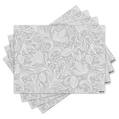 Jogo Americano com 4 peças - Floral - 1782Jo