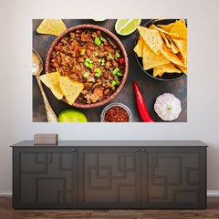 Painel Adesivo de Parede - Comida Mexicana - Restaurante - 1782pn