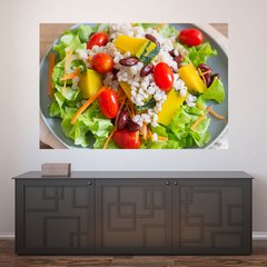 Painel Adesivo de Parede - Comida Saudável - Restaurante - 1785pn
