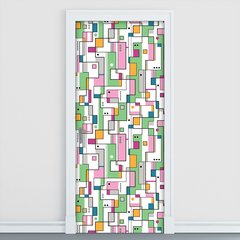Adesivo Decorativo de Porta - Abstrato - 1786cnpt