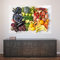 Painel Adesivo de Parede - Comida Saudável - Restaurante - 1786pn