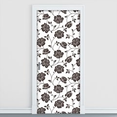 Adesivo Decorativo de Porta - Floral - 1789cnpt