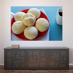 Painel Adesivo de Parede - Pão de Queijo - Lanchonete - Restaurante - 1789pn