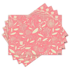 Jogo Americano com 4 peças - Floral - 1790Jo