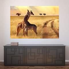 Painel Adesivo de Parede - Girafas - Animais - 1794pn