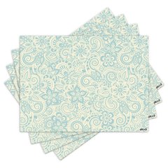 Jogo Americano com 4 peças - Floral - Flores - 1797Jo