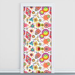 Adesivo Decorativo de Porta - Abstrato - 1800cnpt