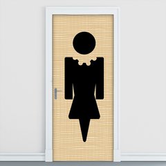 Adesivo Decorativo de Porta - Banheiro Feminino - 1806cnpt