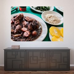 Painel Adesivo de Parede - Comida Brasileira - Feijoada - Restaurante - 1806pn