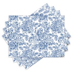Jogo Americano com 4 peças - Floral - Flores - 1807Jo