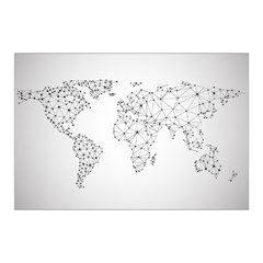 Painel Adesivo de Parede - Mapa Mundi - Mundo - 1812pn - comprar online