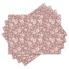 Jogo Americano com 4 peças - Floral - Ramos - Flores - 1818Jo