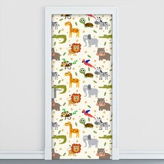Adesivo Decorativo de Porta - Safari - Infantil - 181cnpt