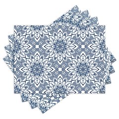 Jogo Americano com 4 peças - Mandalas - Flores - 1826Jo