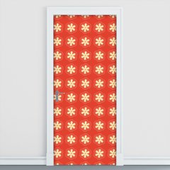 Adesivo Decorativo de Porta - Flores - 1827cnpt