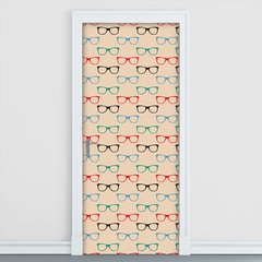 Adesivo Decorativo de Porta - Óculos - 1830cnpt