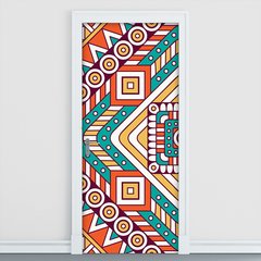 Adesivo Decorativo de Porta - Abstrato - 1837cnpt
