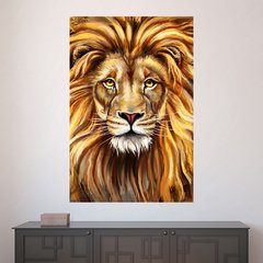 Painel Adesivo de Parede - Leão - Animais - 1841pn
