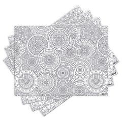 Jogo Americano com 4 peças - Mandalas - 1842Jo