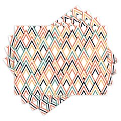 Jogo Americano com 4 peças - Geométrico - Abstrato - 1851Jo