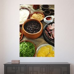 Painel Adesivo de Parede - Comida Brasileira - Feijoada - Restaurante - 1851pn