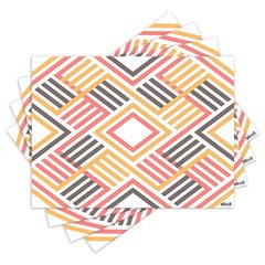 Jogo Americano com 4 peças - Geométrico - Abstrato - 1853Jo