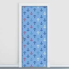 Adesivo Decorativo de Porta - Âncoras - Infantil - 1854cnpt