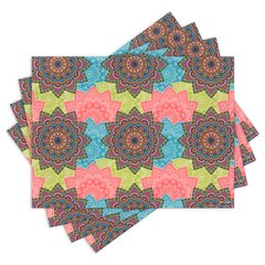 Jogo Americano com 4 peças - Mandalas - 1856Jo