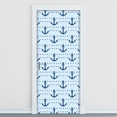 Adesivo Decorativo de Porta - Âncoras - Infantil - 1856cnpt