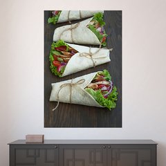 Painel Adesivo de Parede - Comida Mexicana - Restaurante - 1861pn
