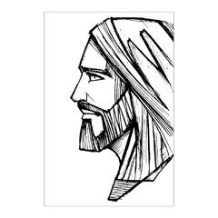 Painel Adesivo de Parede - Jesus Cristo - 1864pn - comprar online