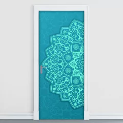 Adesivo Decorativo de Porta - Mandala - 1868cnpt